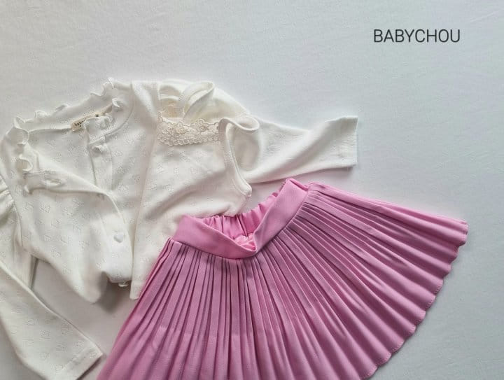 Babychou - Korean Children Fashion - #kidsshorts - Half Wrinkle Skirt - 9