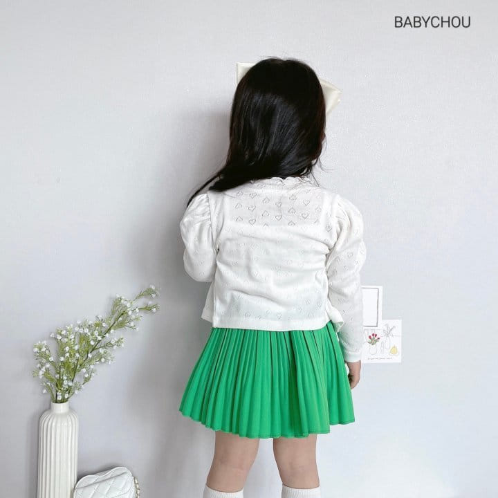 Babychou - Korean Children Fashion - #kidzfashiontrend - Half Wrinkle Skirt - 11