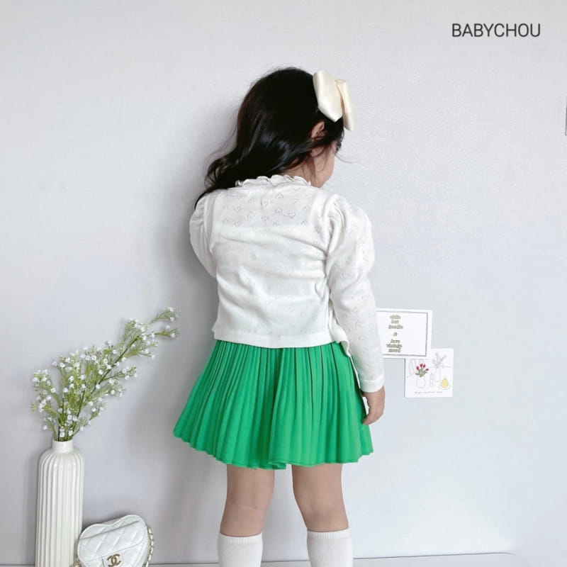 Babychou - Korean Children Fashion - #littlefashionista - Heart Cardigan - 9