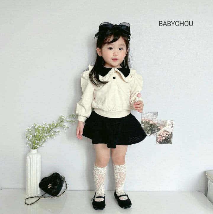 Babychou - Korean Children Fashion - #littlefashionista - Aurora Top Bottom Set - 3