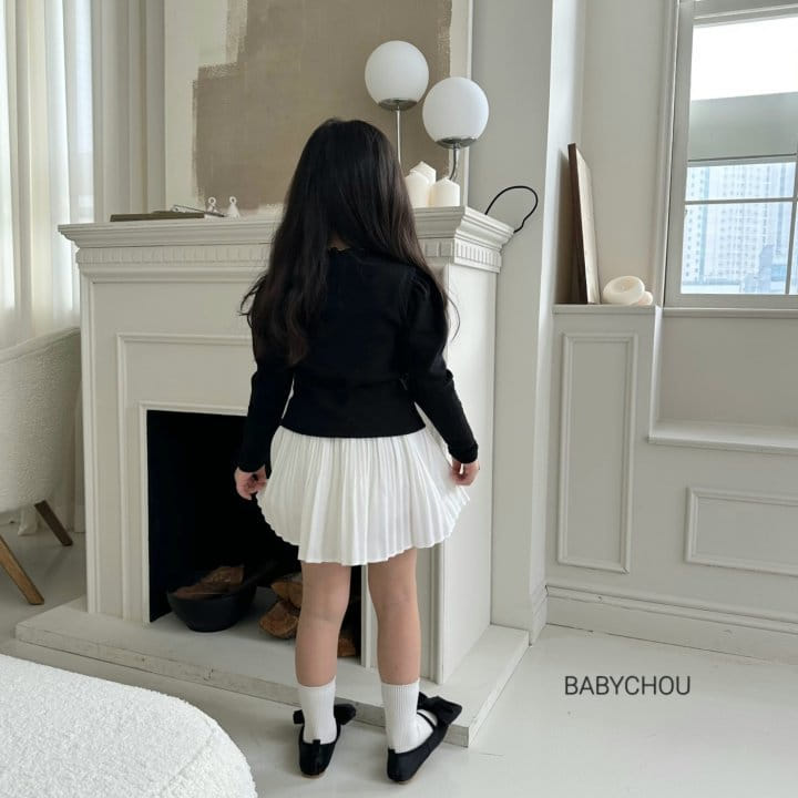 Babychou - Korean Children Fashion - #minifashionista - Half Wrinkle Skirt