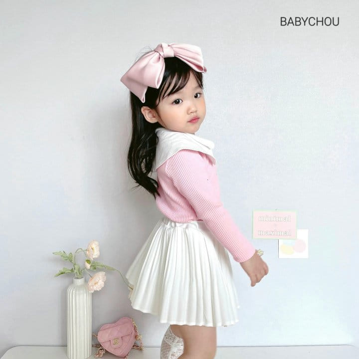 Babychou - Korean Children Fashion - #minifashionista - Twice Collar Tee - 12