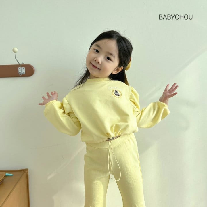 Babychou - Korean Children Fashion - #prettylittlegirls - Peach Bear Top Bottom Set - 8