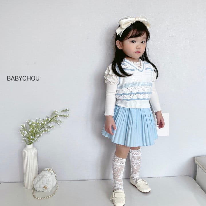 Babychou - Korean Children Fashion - #stylishchildhood - Wave VESt - 11