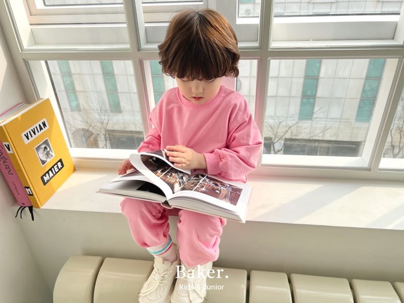 Baker - Korean Children Fashion - #Kfashion4kids - Layered Sweatshirt Top Bottom Set - 3