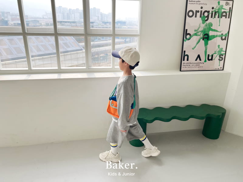 Baker - Korean Children Fashion - #childofig - Michiga Sweatshirt Shorts Pants Set - 7