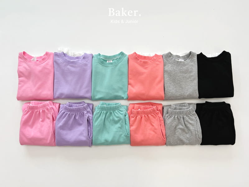 Baker - Korean Children Fashion - #designkidswear - Layered Sweatshirt Top Bottom Set - 11