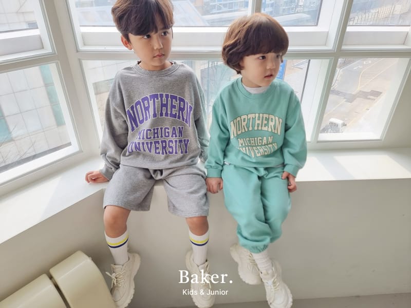 Baker - Korean Children Fashion - #discoveringself - Michiga Sweatshirt Shorts Pants Set - 11