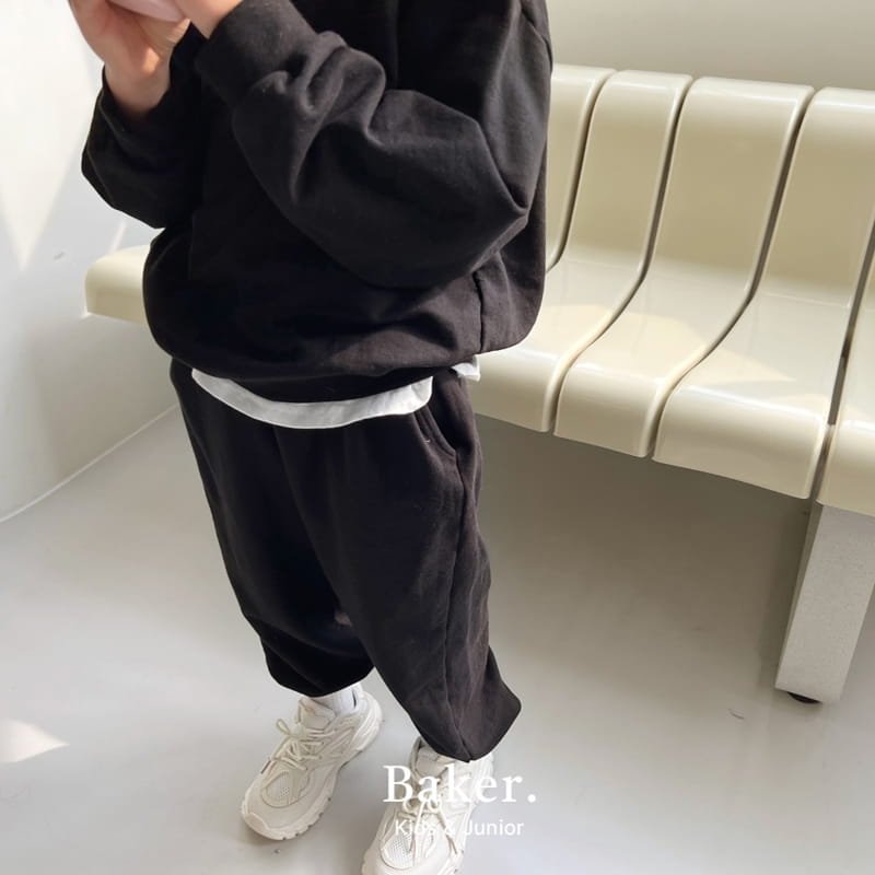 Baker - Korean Children Fashion - #kidsstore - Layered Sweatshirt Top Bottom Set