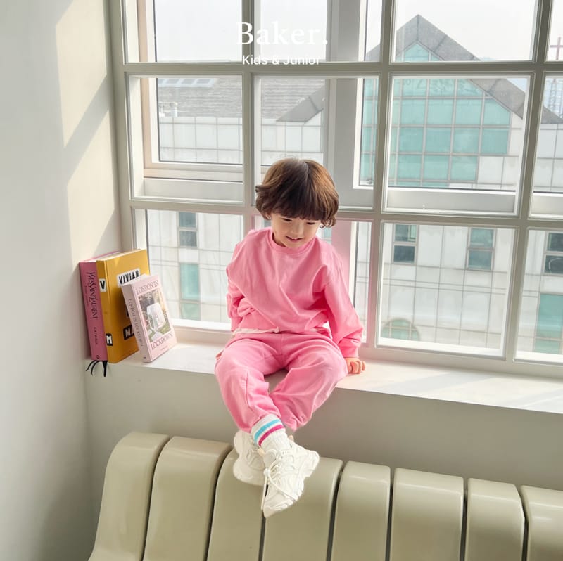 Baker - Korean Children Fashion - #Kfashion4kids - Layered Sweatshirt Top Bottom Set - 4