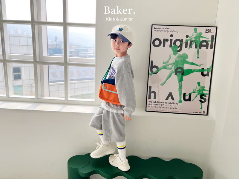 Baker - Korean Children Fashion - #minifashionista - Michiga Sweatshirt Shorts Pants Set - 5