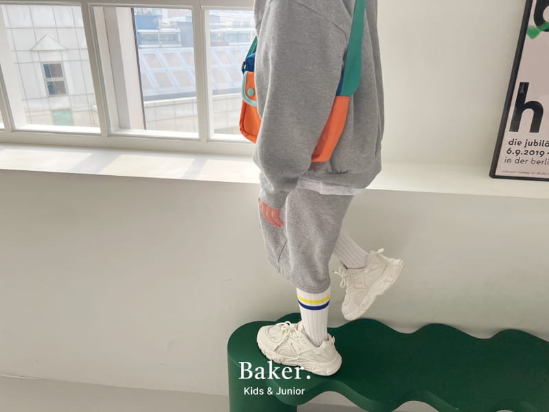 Baker - Korean Children Fashion - #prettylittlegirls - Michiga Sweatshirt Shorts Pants Set - 6