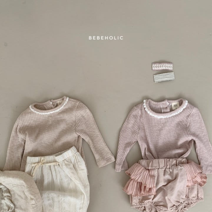 Bebe Holic - Korean Baby Fashion - #babyoutfit - Lace Tee - 2