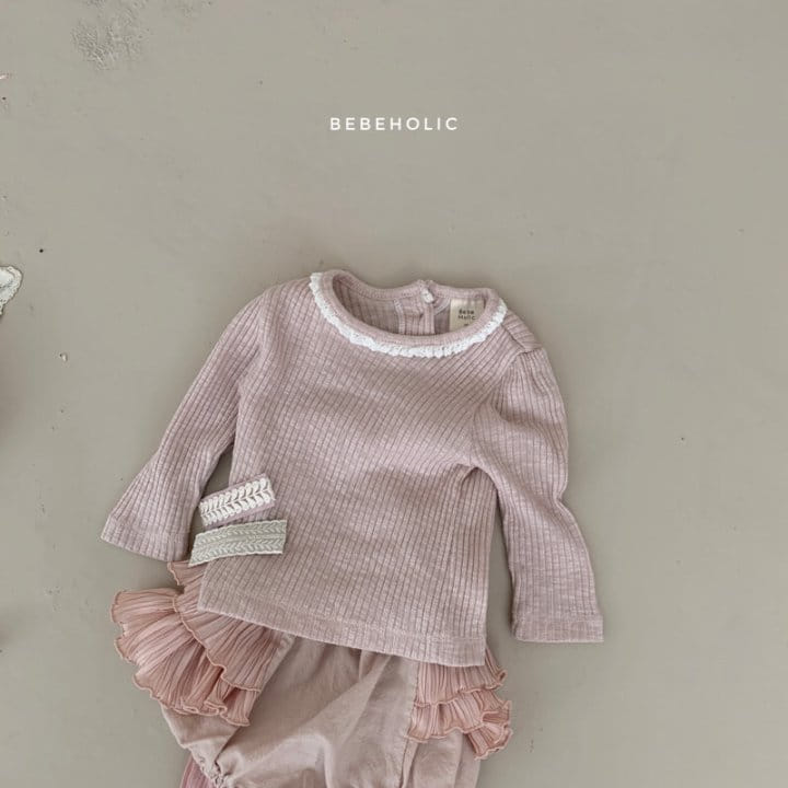 Bebe Holic - Korean Baby Fashion - #onlinebabyshop - Lace Tee - 5