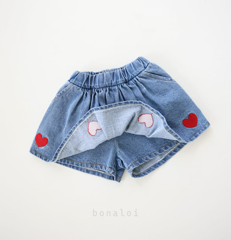 Bonaloi - Korean Children Fashion - #designkidswear - Embroidery Skirt Pants