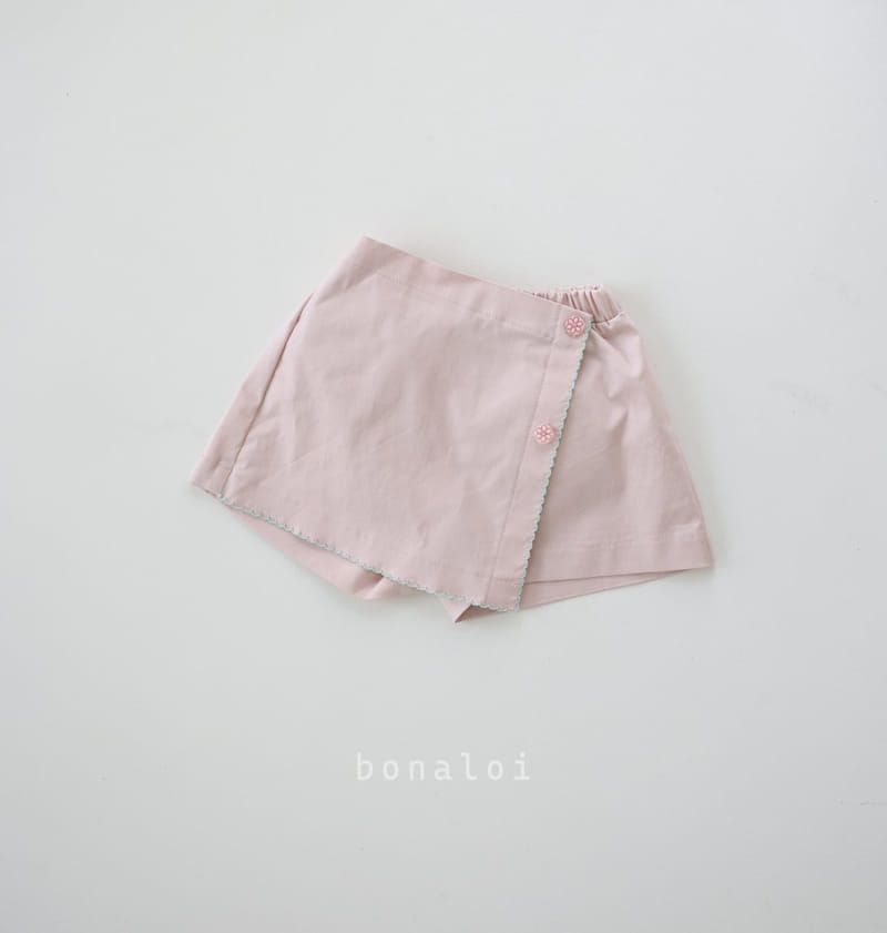 Bonaloi - Korean Children Fashion - #fashionkids - Pico Wrap Skirt Pants - 2