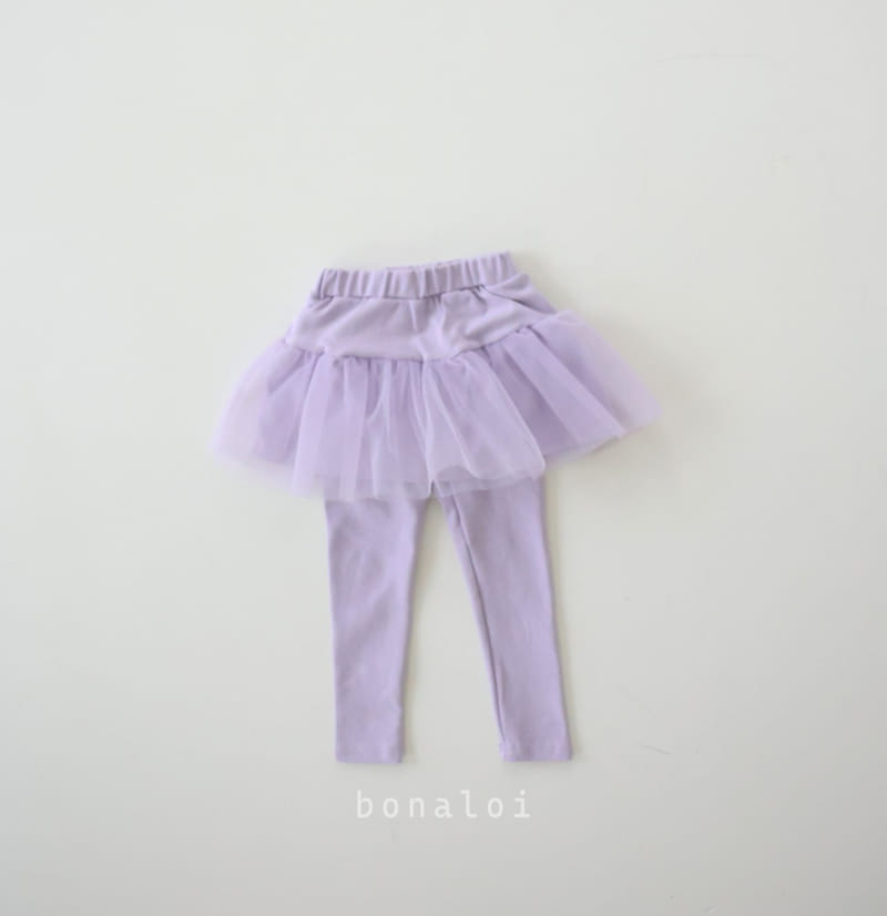 Bonaloi - Korean Children Fashion - #kidsshorts - Urban Mesh Skirt Leggings - 2