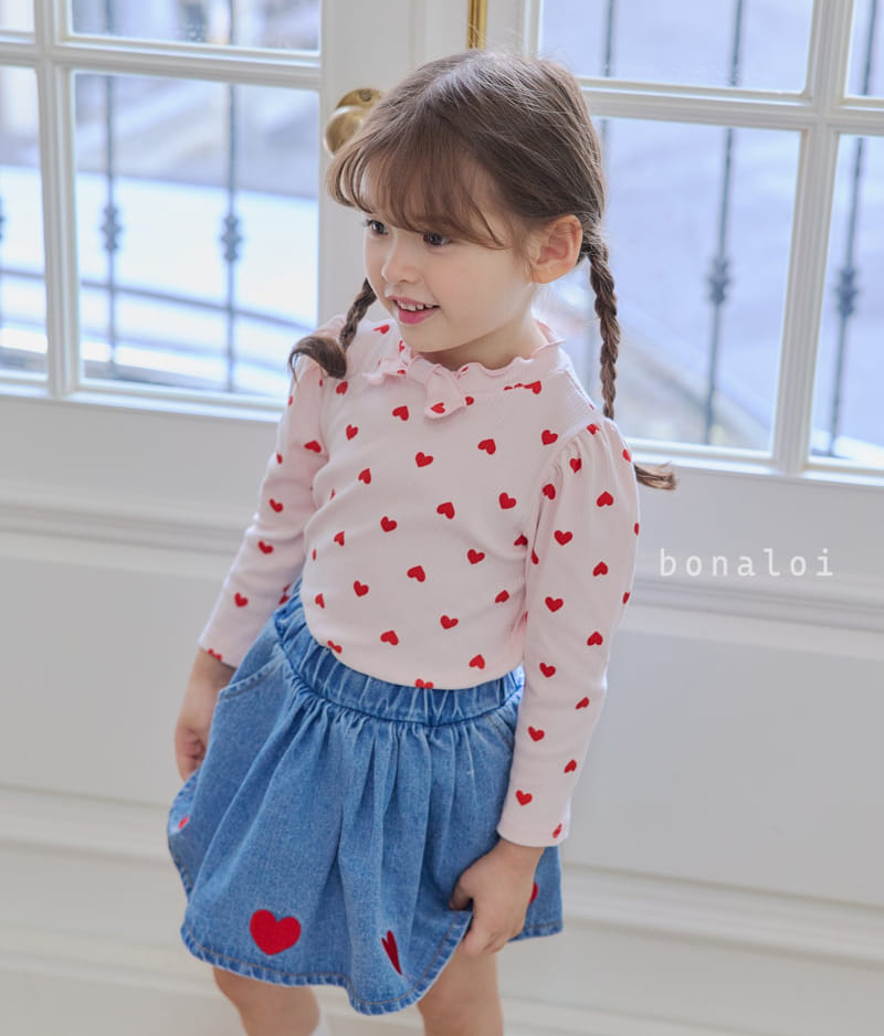 Bonaloi - Korean Children Fashion - #fashionkids - Embroidery Skirt Pants - 4