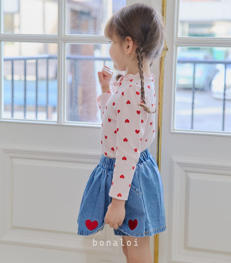 Bonaloi - Korean Children Fashion - #kidsstore - Embroidery Skirt Pants - 5