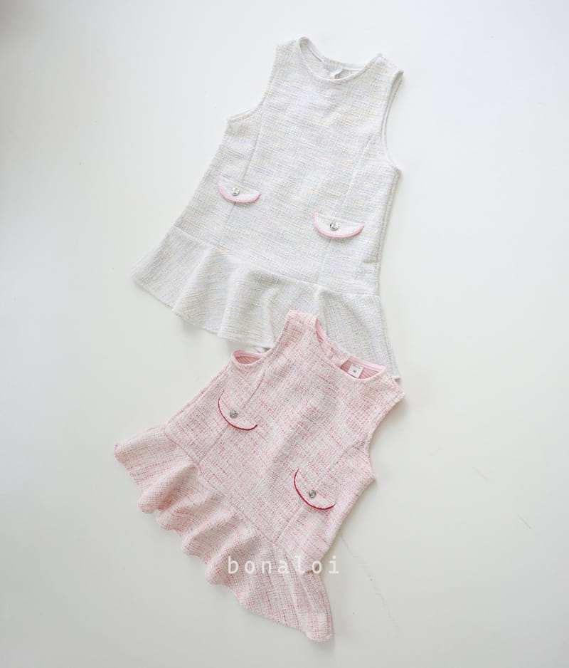 Bonaloi - Korean Children Fashion - #minifashionista - Sol Mix One-piece - 2