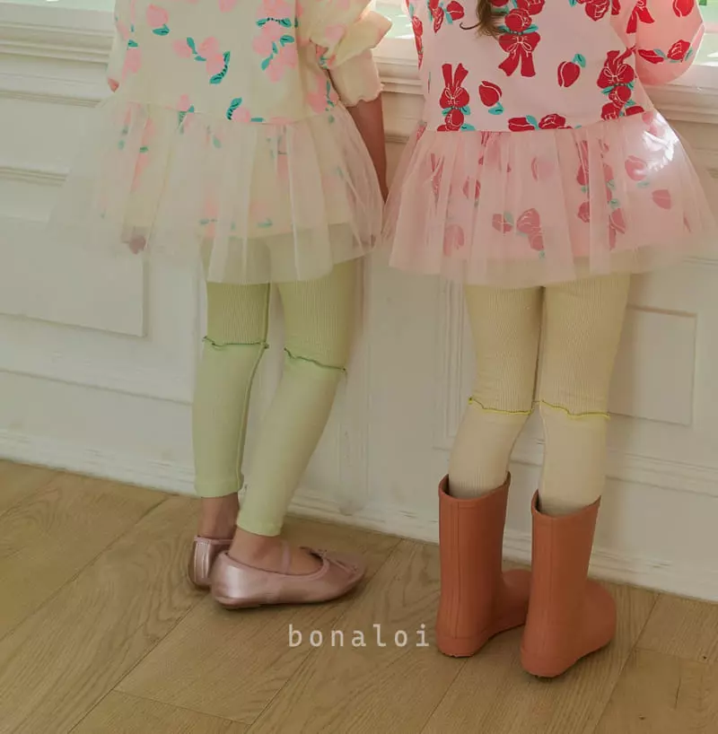 Bonaloi - Korean Children Fashion - #minifashionista - Muzi Color Leggings - 4