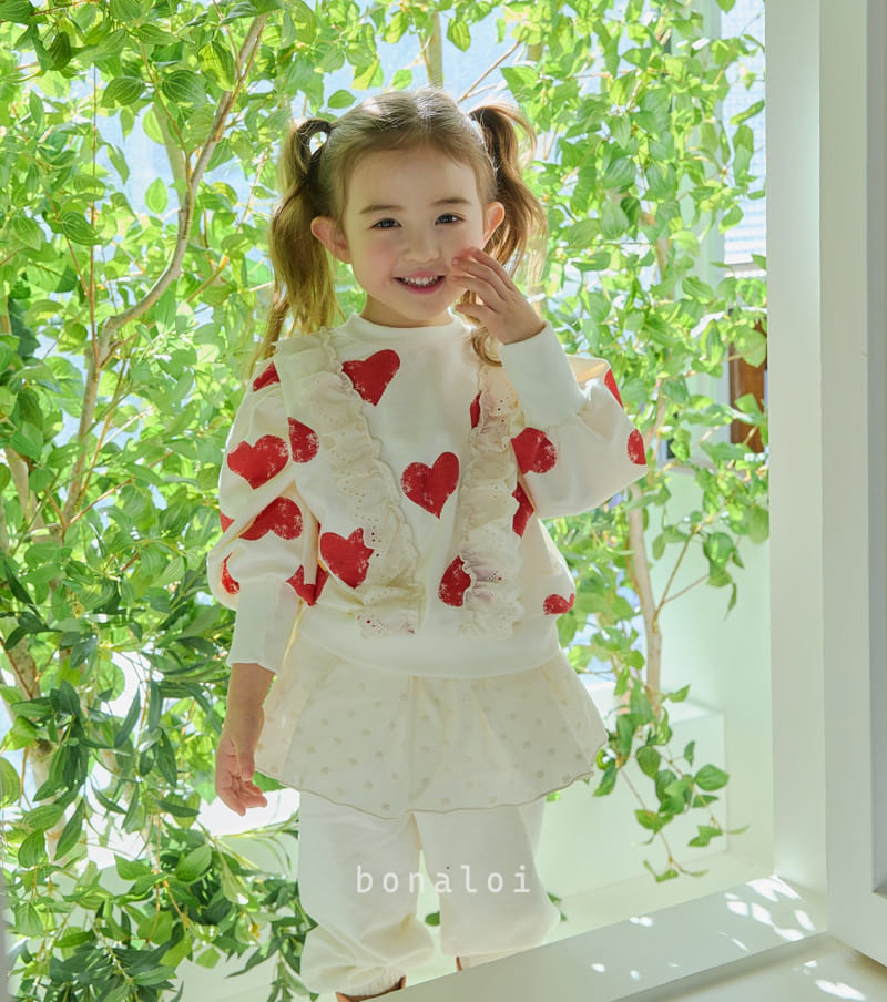 Bonaloi - Korean Children Fashion - #stylishchildhood - Amor Sweatshirt - 12