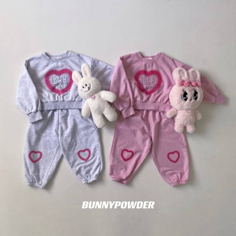 Bunny Powder - Korean Children Fashion - #childofig - Heart Crop Sweatshirt - 2