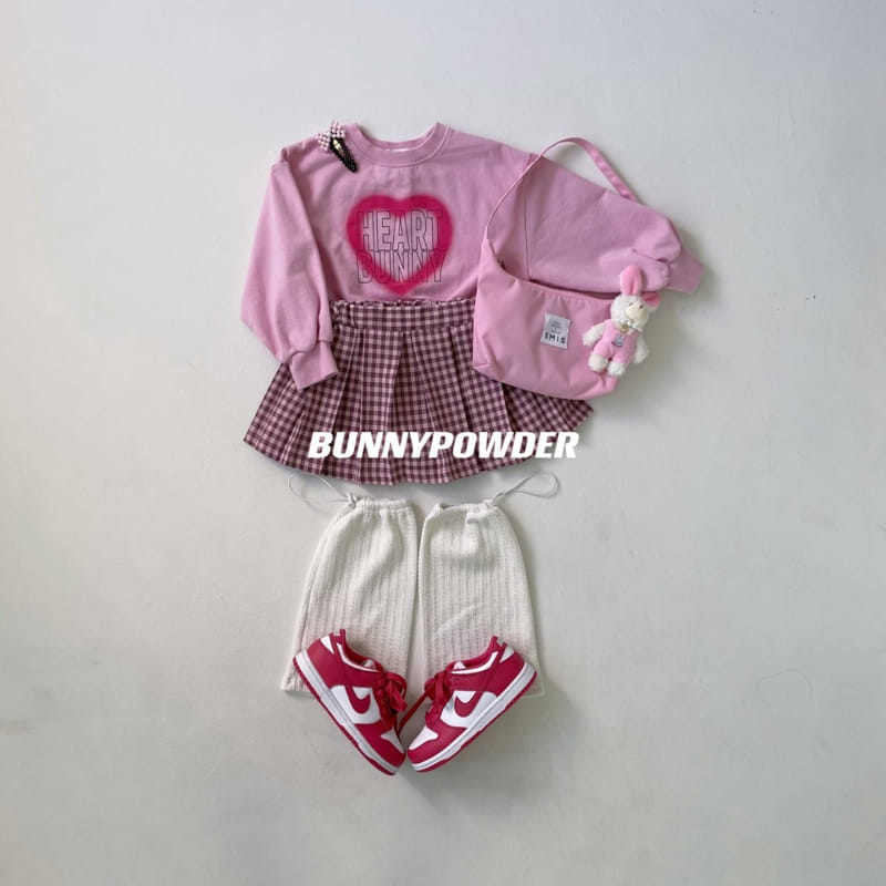 Bunny Powder - Korean Children Fashion - #childrensboutique - Heart Crop Sweatshirt - 3