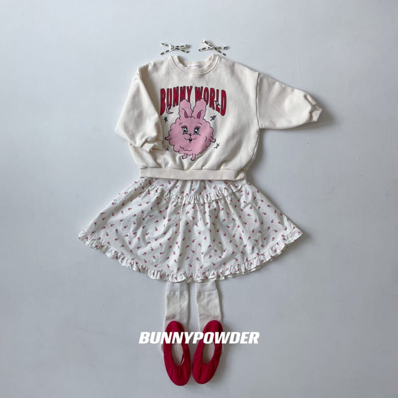 Bunny Powder - Korean Children Fashion - #kidsstore - Bunny World Sweatshirt with Mom