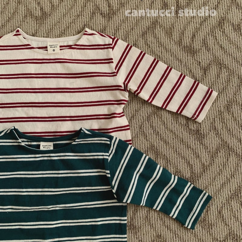 Cantucci Studio - Korean Children Fashion - #fashionkids - Ggiri Stripes Tee - 5