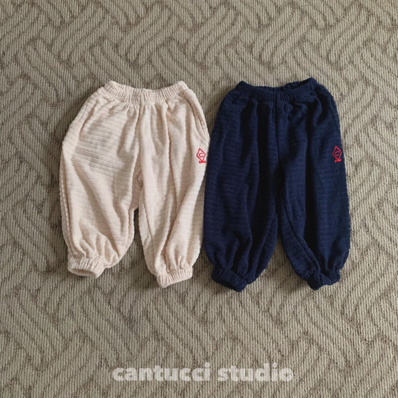 Cantucci Studio - Korean Children Fashion - #kidsshorts - Stripes Terry Pants