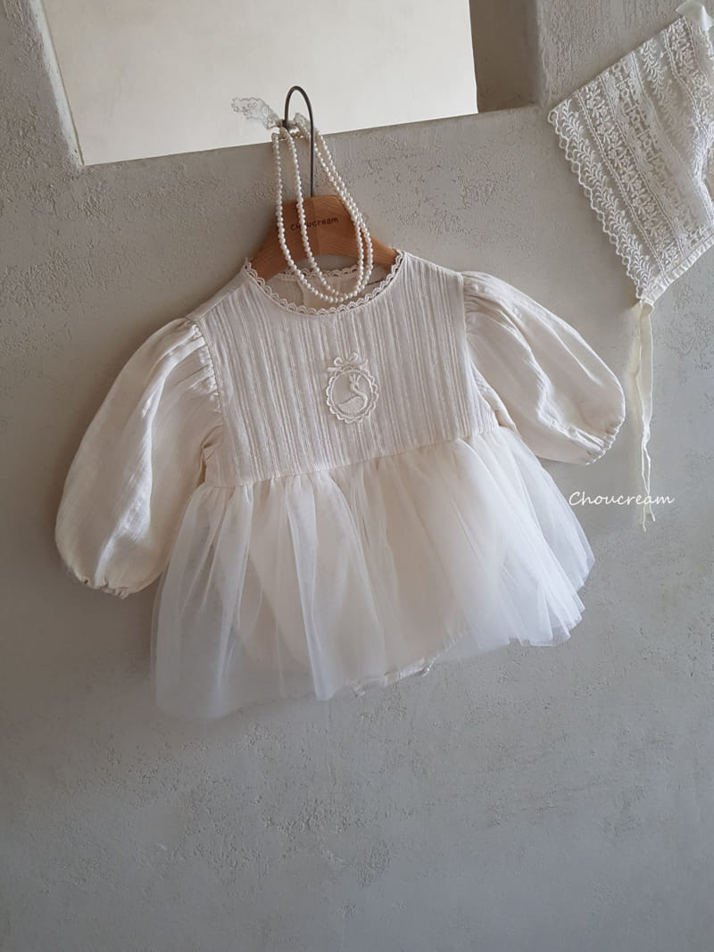 Choucream - Korean Baby Fashion - #babyboutique - Swan One-piece - 2