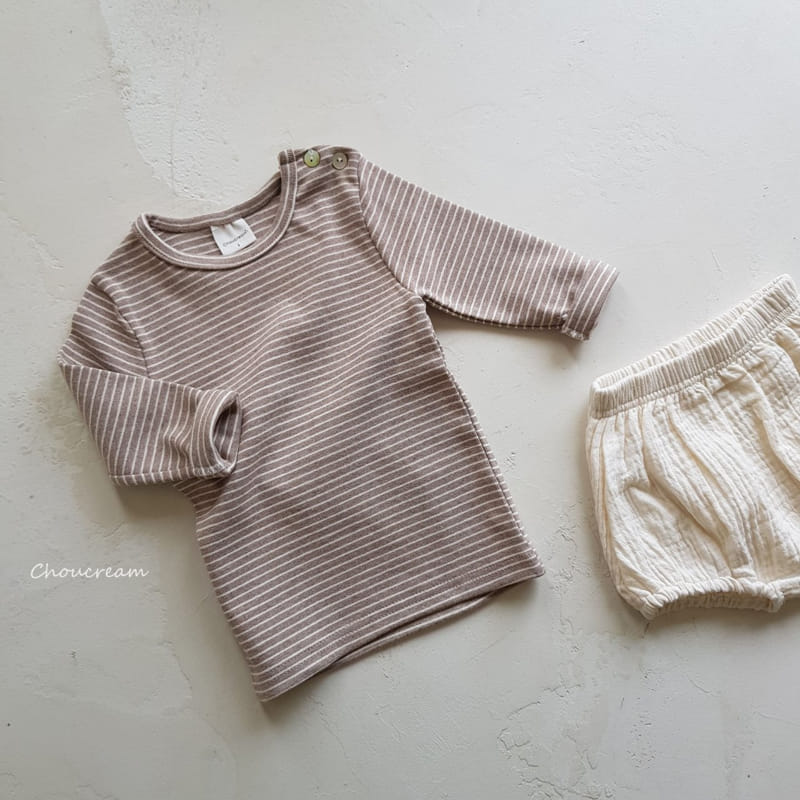 Choucream - Korean Baby Fashion - #babyboutique - Bebe Stripes Tee - 9