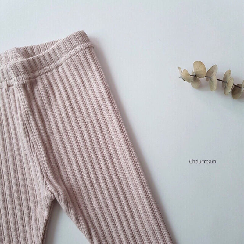 Choucream - Korean Baby Fashion - #babyboutique - Rib Foot Leggings - 6