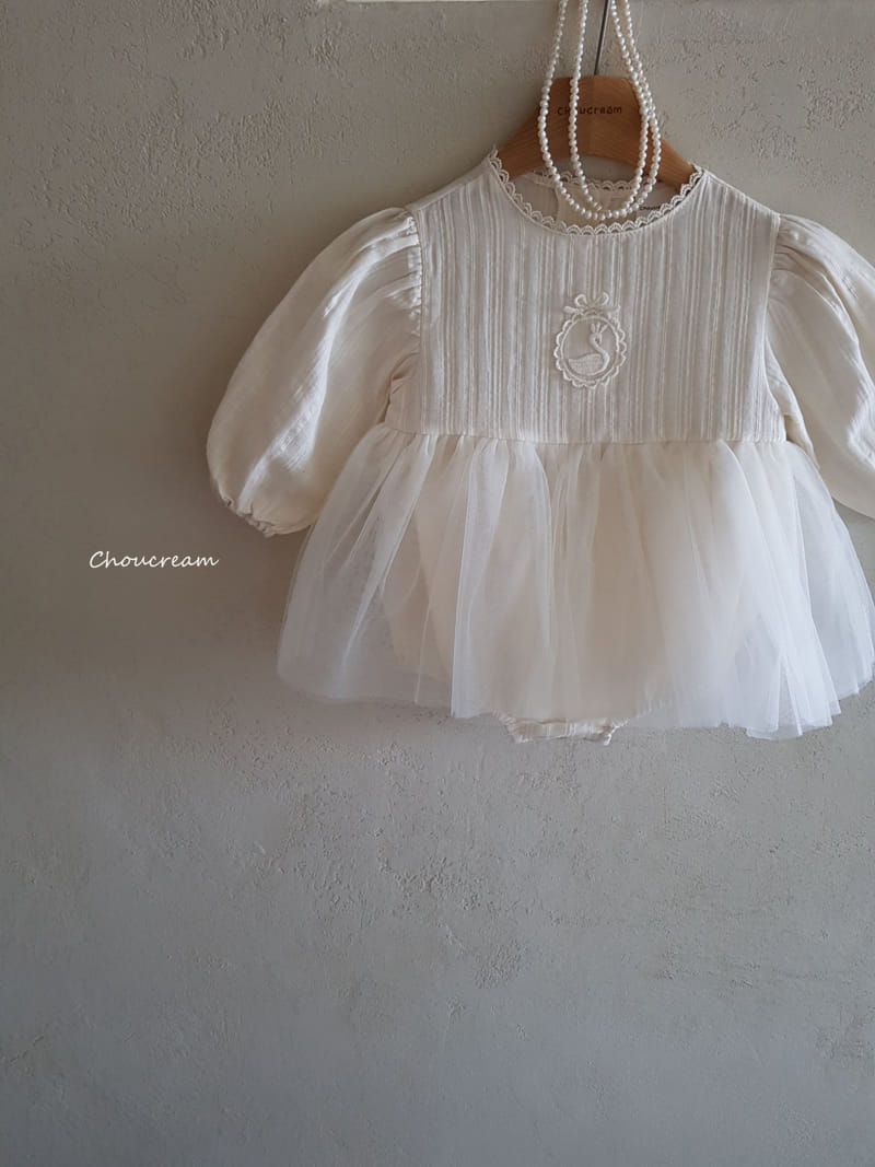 Choucream - Korean Baby Fashion - #babyboutiqueclothing - Swan One-piece - 3