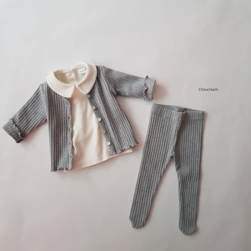 Choucream - Korean Baby Fashion - #babyboutiqueclothing - Bebe Rib Cardigan - 9