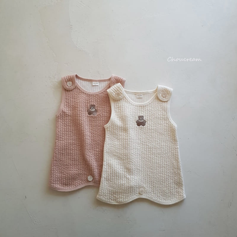 Choucream - Korean Baby Fashion - #babyboutiqueclothing - Quilting Sleep Vest