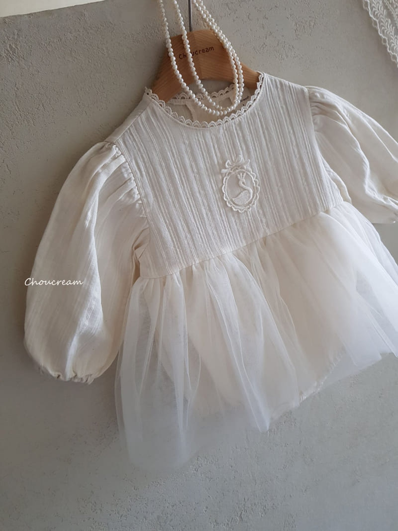 Choucream - Korean Baby Fashion - #babyboutiqueclothing - Swan One-piece - 4