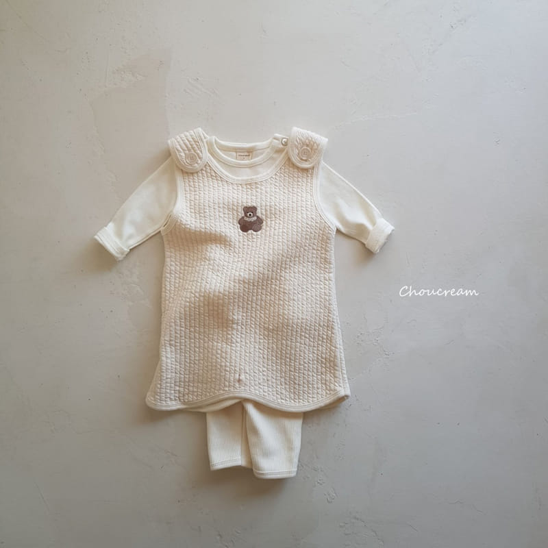 Choucream - Korean Baby Fashion - #babyfashion - Quilting Sleep Vest - 3