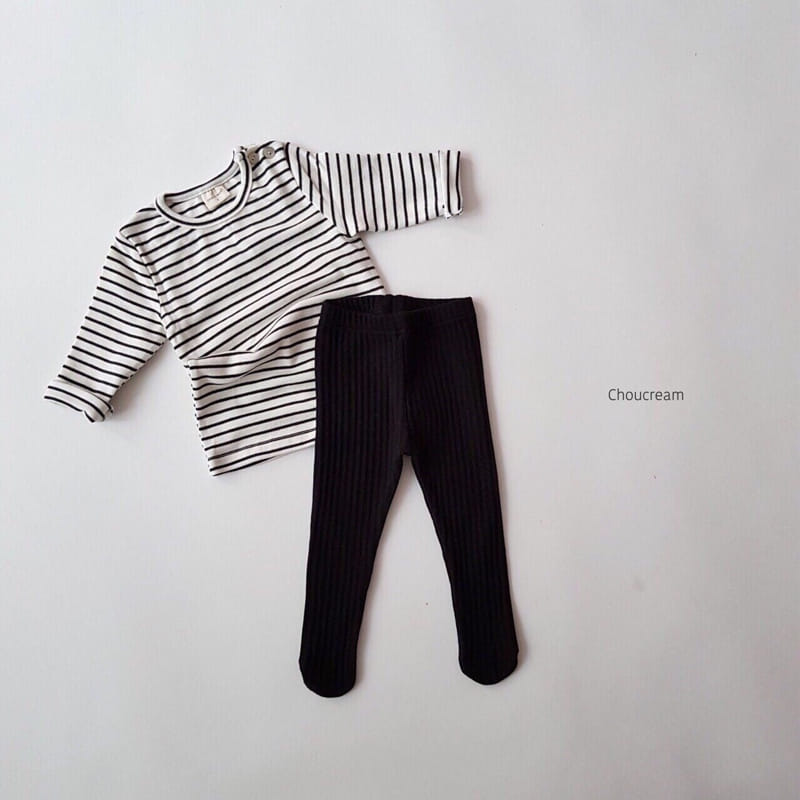 Choucream - Korean Baby Fashion - #babyfever - Rib Foot Leggings - 11