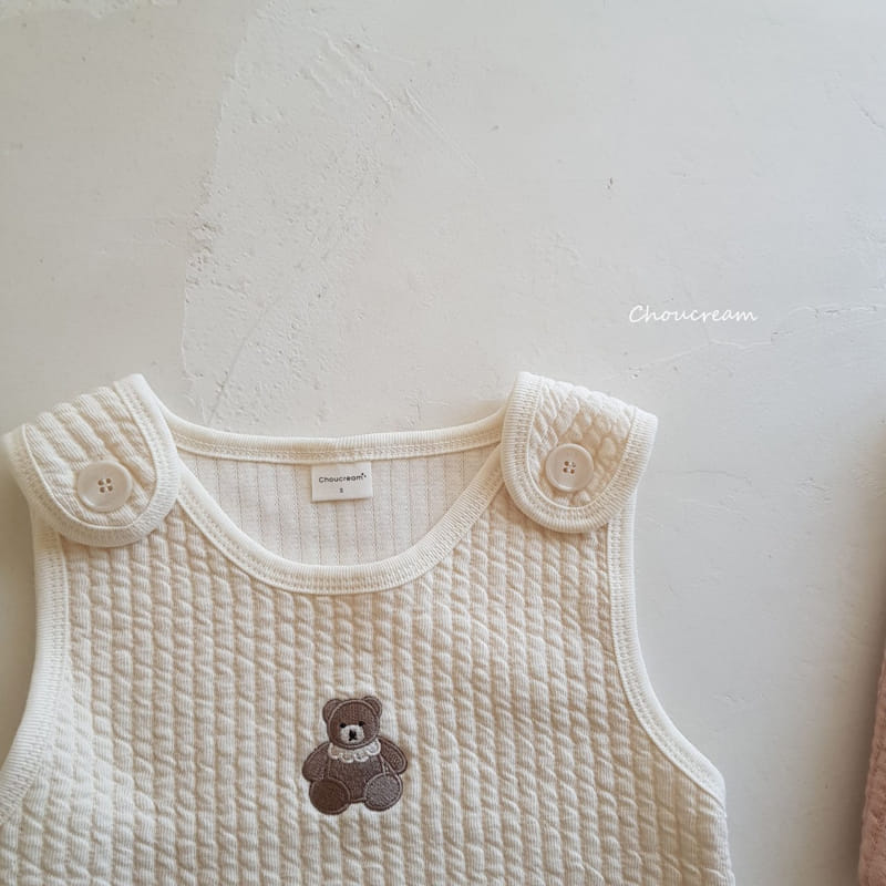 Choucream - Korean Baby Fashion - #babyfashion - Quilting Sleep Vest - 4