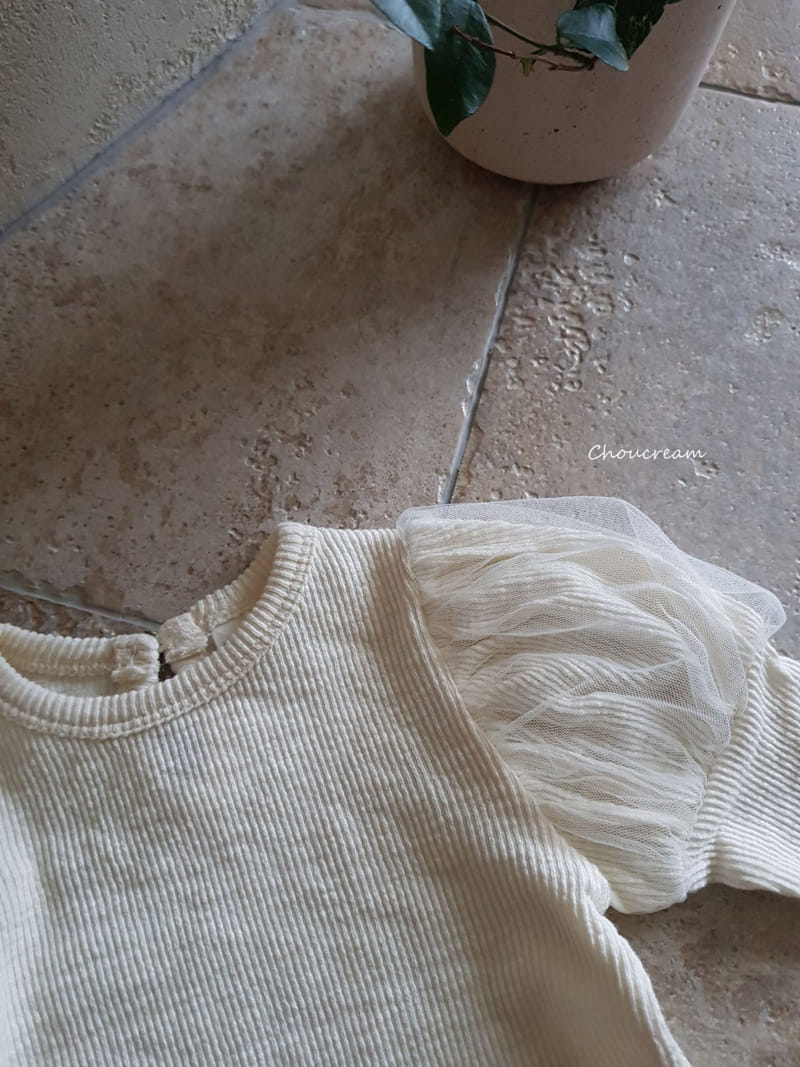 Choucream - Korean Baby Fashion - #babyfever - Puff Sleeves Tee - 3