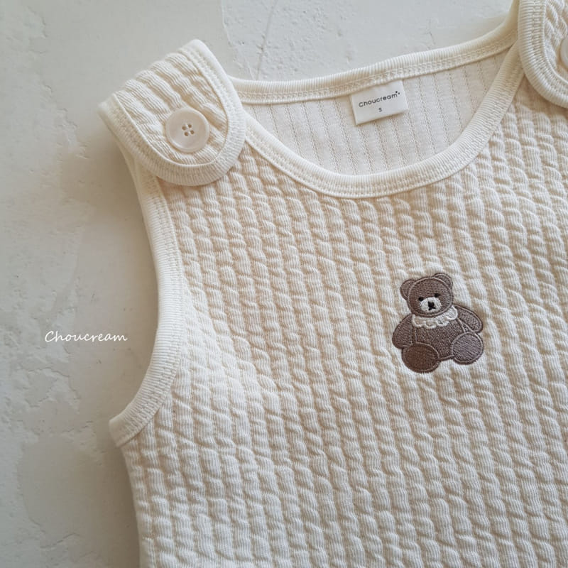 Choucream - Korean Baby Fashion - #babygirlfashion - Quilting Sleep Vest - 5