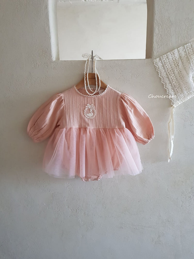 Choucream - Korean Baby Fashion - #babyoninstagram - Swan One-piece - 9