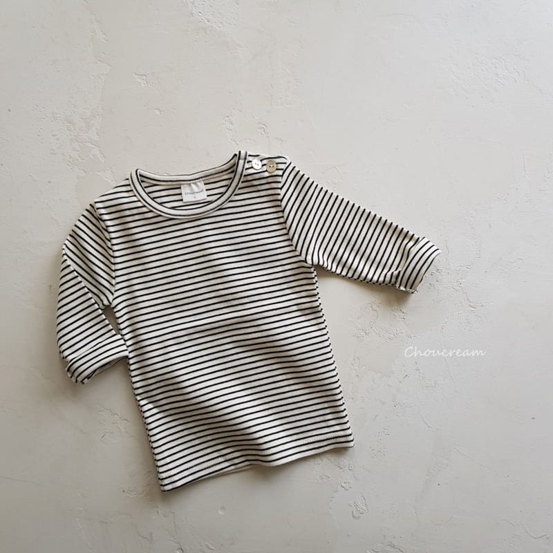 Choucream - Korean Baby Fashion - #babyoninstagram - Bebe Stripes Tee