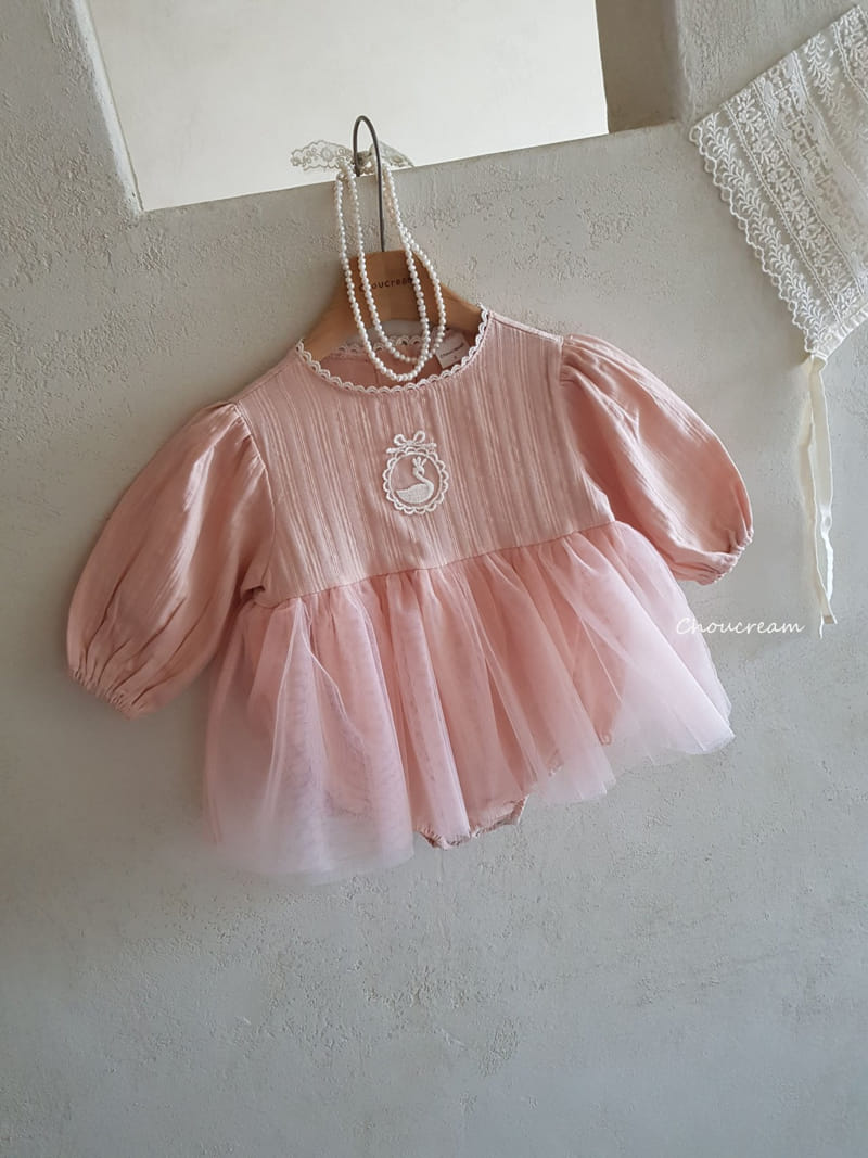 Choucream - Korean Baby Fashion - #babyootd - Swan One-piece - 10