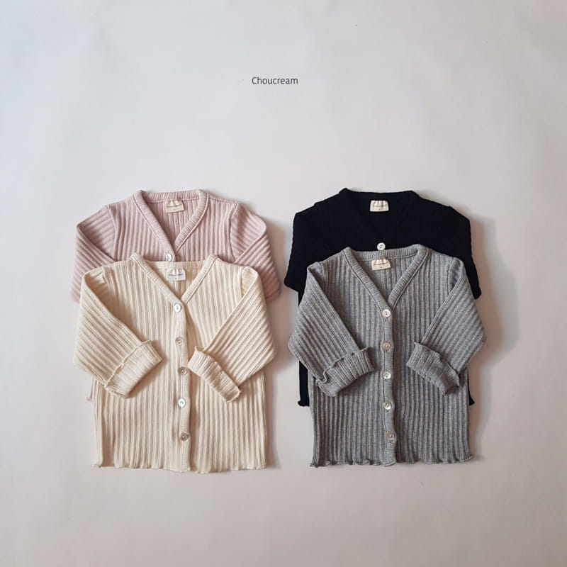 Choucream - Korean Baby Fashion - #babyootd - Bebe Rib Cardigan