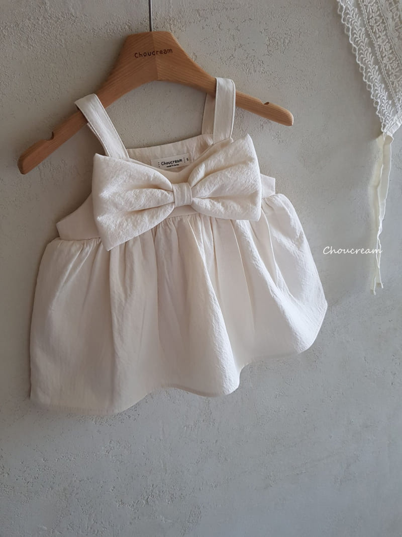 Choucream - Korean Baby Fashion - #babywear - Bog Ribbon Mini One-piece - 2