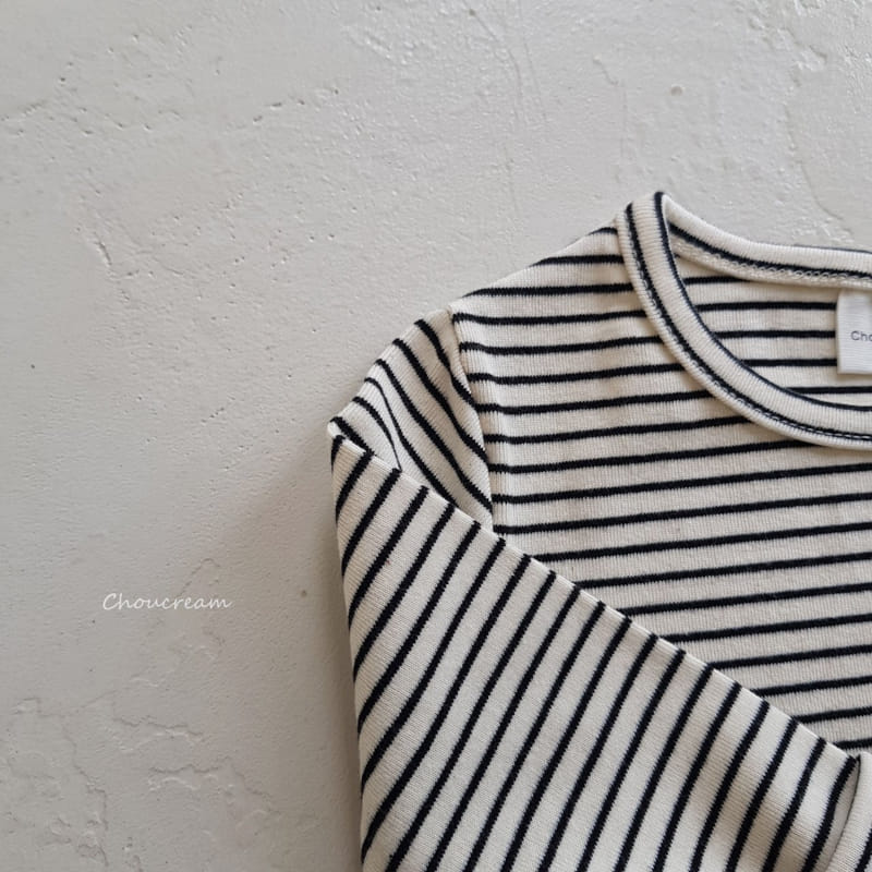 Choucream - Korean Baby Fashion - #onlinebabyboutique - Bebe Stripes Tee - 6