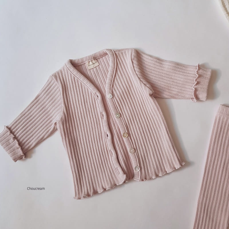 Choucream - Korean Baby Fashion - #onlinebabyshop - Bebe Rib Cardigan - 6